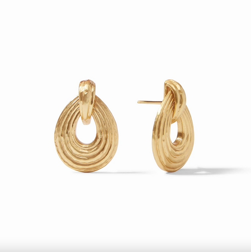 Havana Demi Doorknocker Earring - Gold 