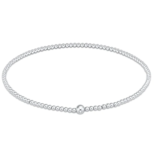 Classic Sterling 2MM Bead Bracelet - Sterling Silver 