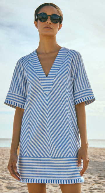 Foster Dress - Coastal Stripe 