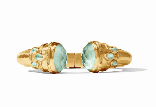 Cannes Cuff - Iridescent Aquamarine Blue 