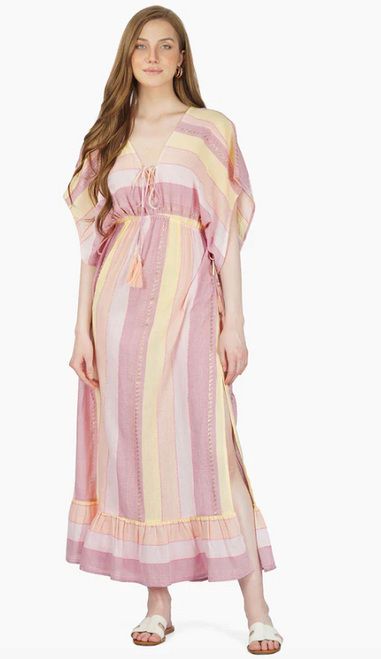 Noah Stripe Dress - Pink 