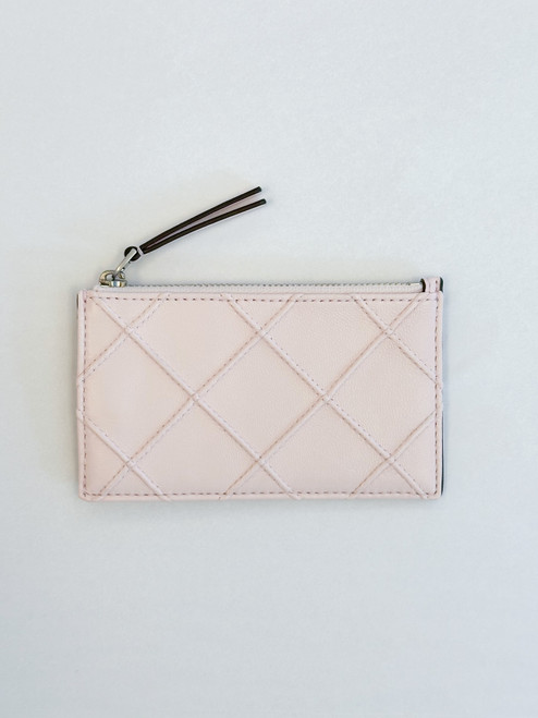Fleming Soft Zip Card Case - Pale Pink 