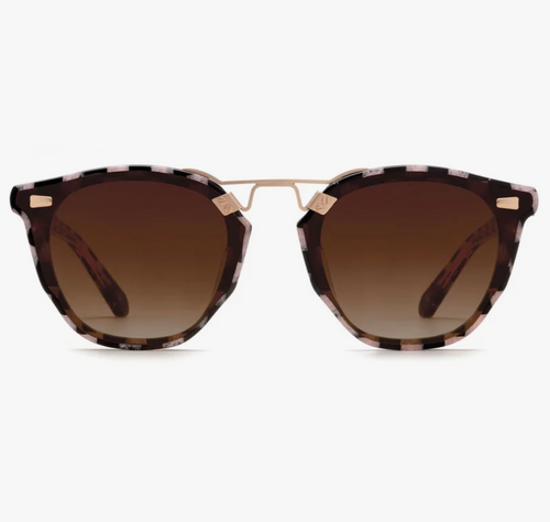 Beau Nylon Sunglasses - Harlequin 18k Rose 