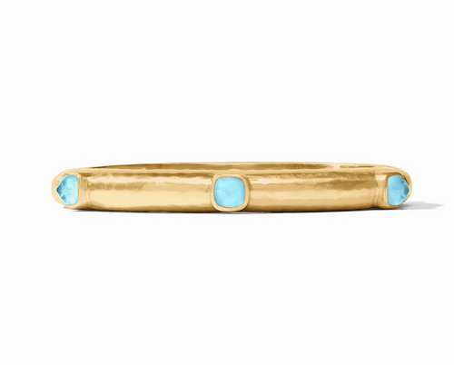 Catalina Stone Bangle - Iridescent Capri Blue 