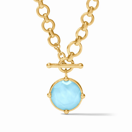 Honeybee Demi Necklace - Iridescent Capri Blue 