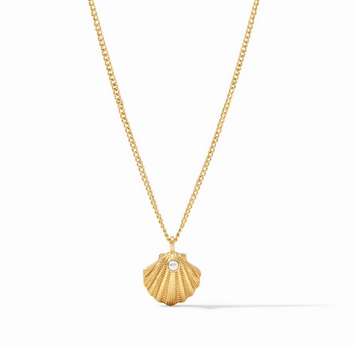 Sanibel Shell Delicate Necklace - Pearl 