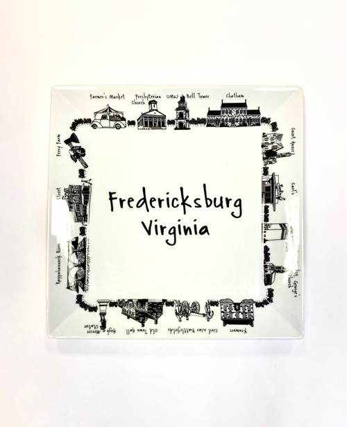 Large Square Plate - Fredericksburg