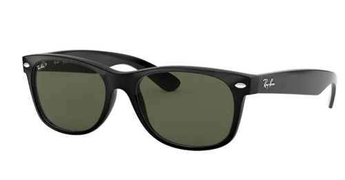 0RB2132 New Wayfarer Black - Crystal Green Polarized