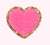 Glitter Heart Patches - Bubblegum 