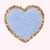 Glitter Heart Patches - Periwinkle 