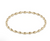 Harmony Grateful Pattern 2.5mm Bead Bracelet - Gold