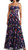 Imogen Dress - Navy Whimsy Watercolor Floral 