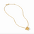 Bee Cameo Solitaire Necklace - Gold 