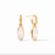 Ivy Hoop & Charm Earring - Iridescent Clear Crystal