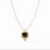 Tudor Delicate Necklace - Gold Obsidian Black 