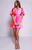 Letty Dress - Pink Paintbrush Swirl 006C