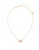 Elisa Pendant Necklace - Gold Light Pink Iridescent Abalone