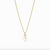 Celeste Pearl Solitaire Necklace - Gold Pearl  