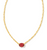 Cailin Crystal Pendant Necklace - Gold Burgundy Crystal 