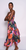 Aisha Dress - Multi Banana Leave Tropical 