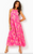 Beccalyn Silk Blend Halter Maxi Dress - Roxie Pink Anniversary Silk Clip 