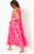 Beccalyn Silk Blend Halter Maxi Dress - Roxie Pink Anniversary Silk Clip 
