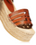 Ines Cage Wedge Espadrille 80mm - Bourbon 