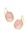 Daphne Drop Earrings - Gold Light Pink Iridescent Abalone 