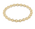 Classic Grateful Pattern 5mm Bead Bracelet - Gold