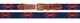 Needlepoint Belt - Coral Crab Classic Navy 