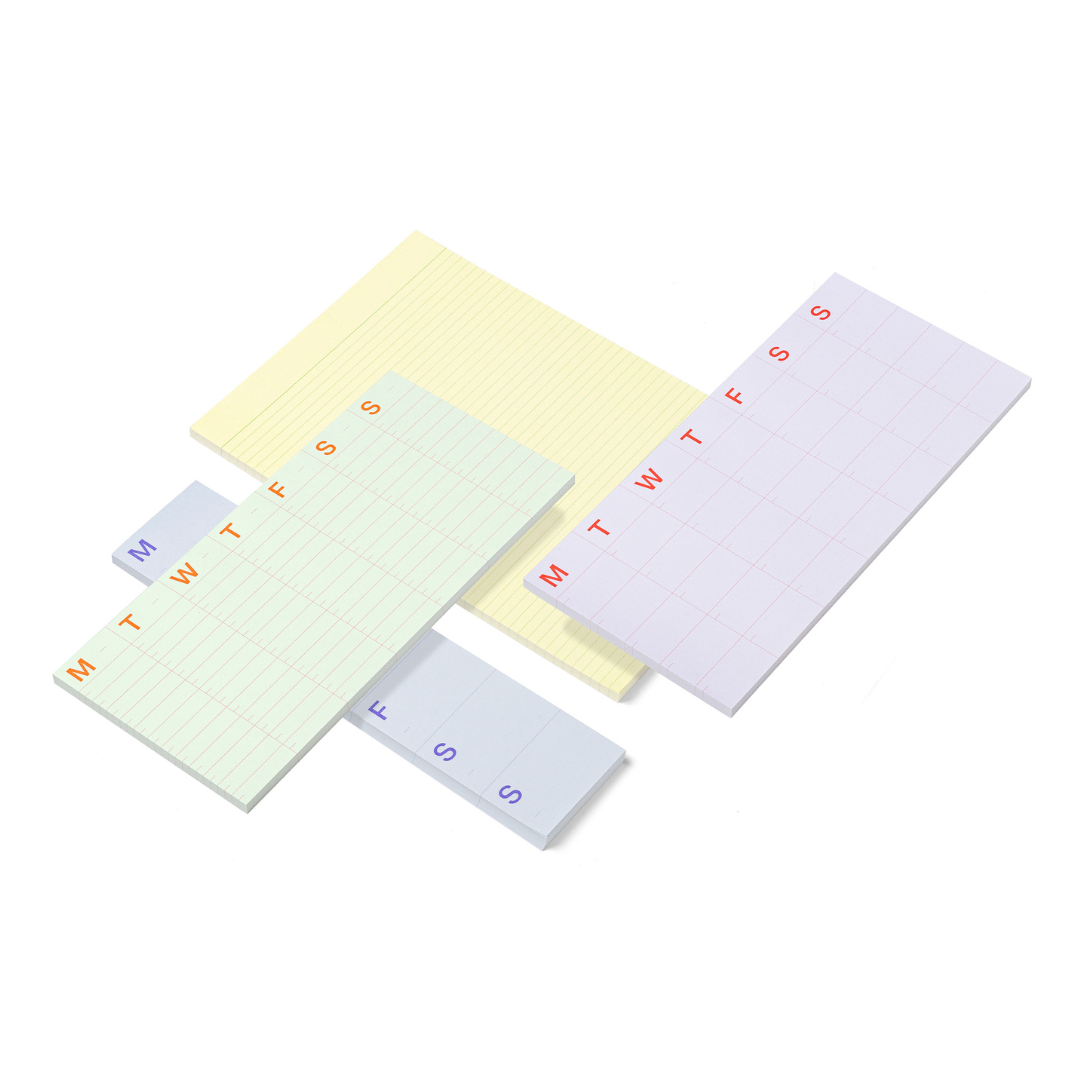 Notepad Large Time Block Design Harvest