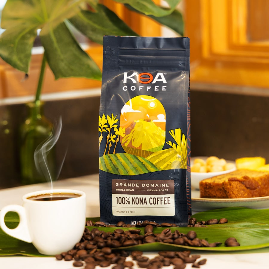 Kona Grande Domaine Vienna Roast Whole Bean Coffee