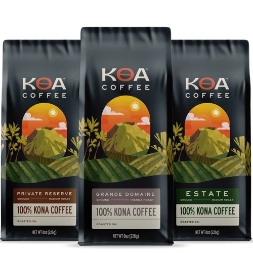Medium Roast Ground Kona Coffee Tri-Pack