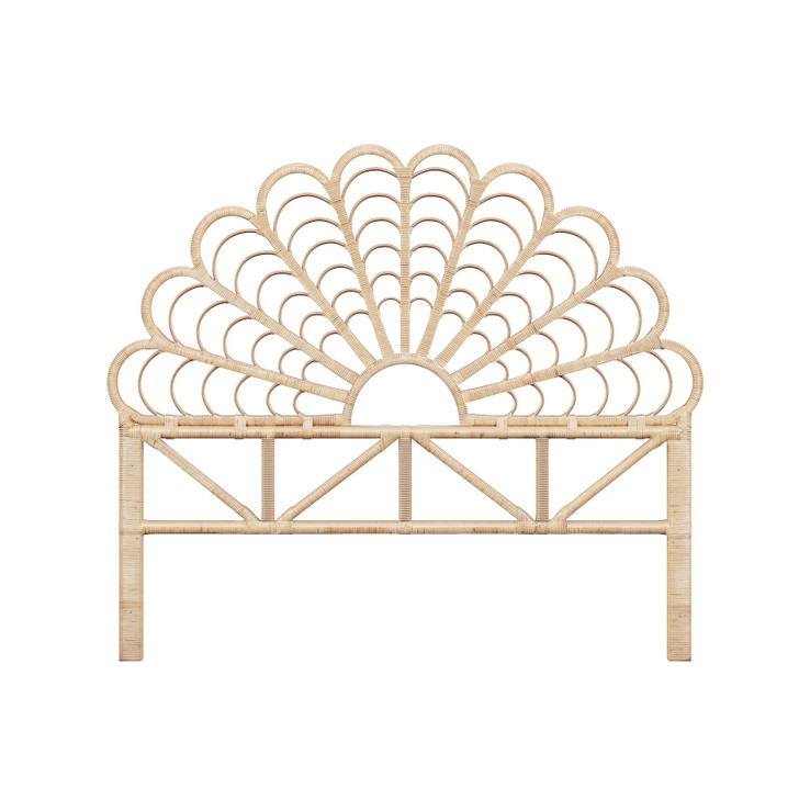 Daisy Natural Rattan Headboard (Double)