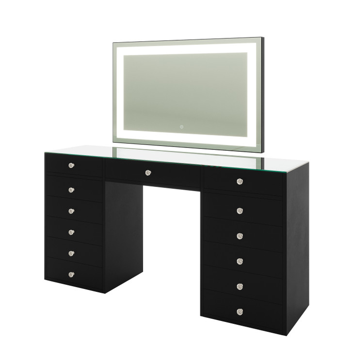 Adeline Dressing Table with Organiser and LED Lights