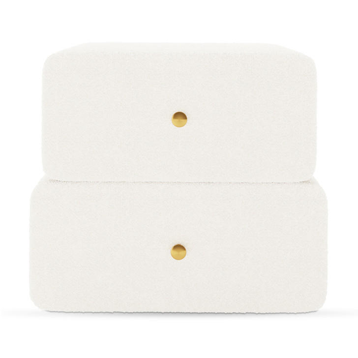 Tyla Boucle Upholstered Bedside Table