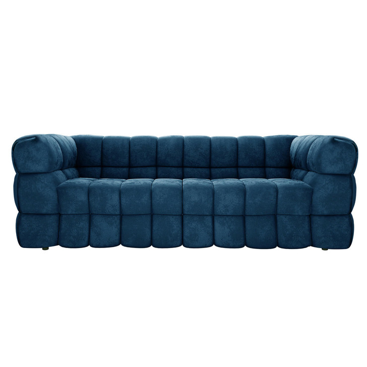Norah 3 Seater Velvet Sofa - Blue