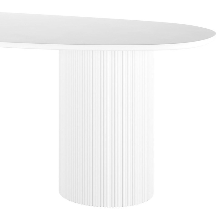 Belmar 200cm Concrete Indoor/Outdoor Dining Table White