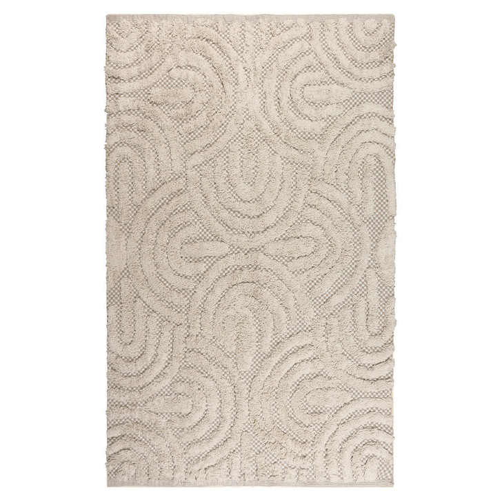 Cecil Modern Cotton Blend Floor Shag Rug - 120X180