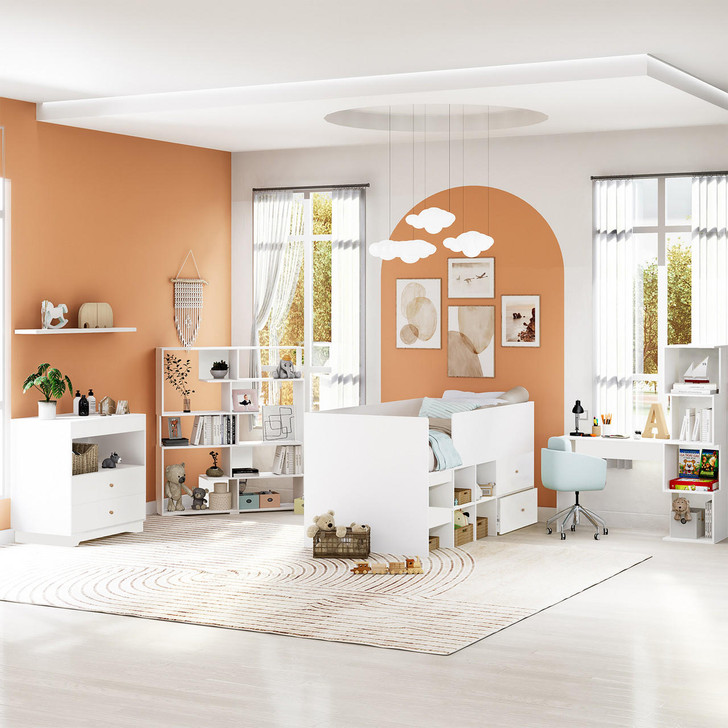 Adalyn Toddlers Bedroom Furniture Collection - White - Lifestyle