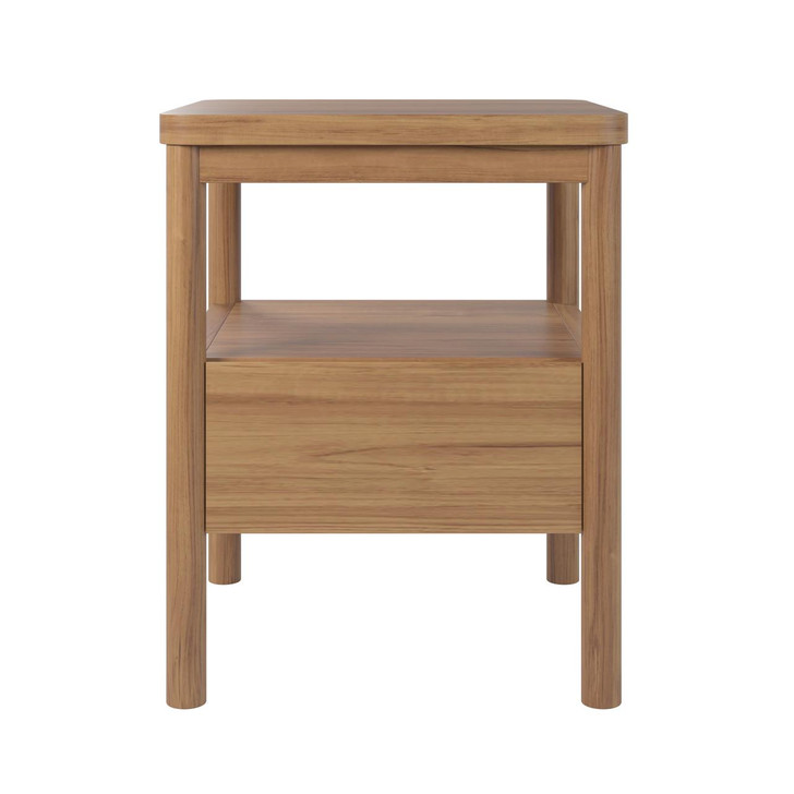 Brett Solid Oak Bedside Table - Natural