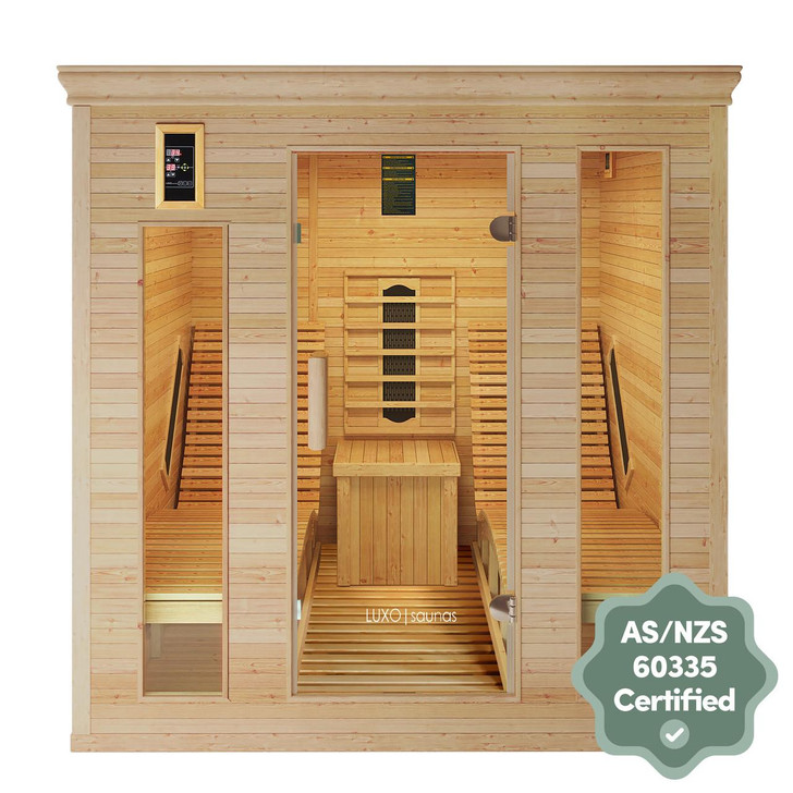 Metsa 3 Person Hybrid Carbon Fibre Infrared Home Sauna
