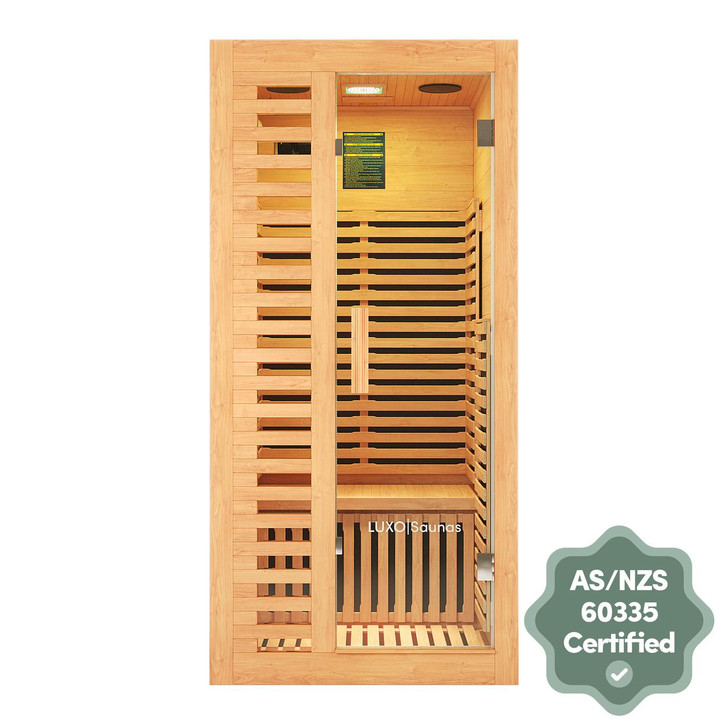 Harlow 1 Person Canadian Hemlock Infrared Home Sauna