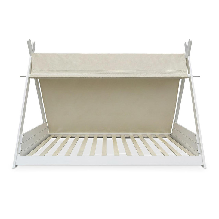 Elijah Kids Teepee Solid Pine Timber Single Bed - White