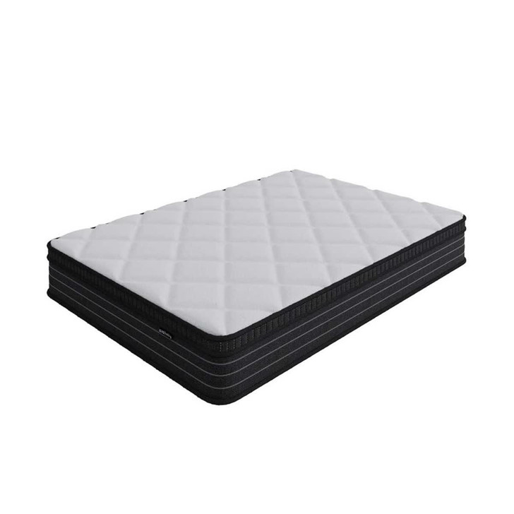 Luxo Iris 25cm Thick Firm Foam  Pillow Top Pocket Spring Mattress - Double