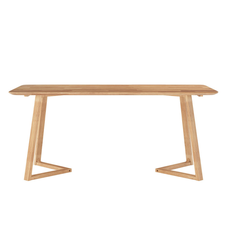 Adelina 180cm Rubber Wood Dining Table - Natural