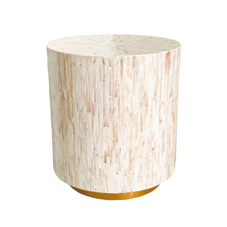 Chris 35cm Mother of Pearl Inlay Side Table