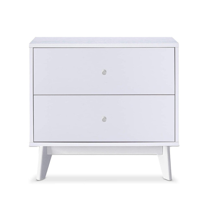 Rylan 2 Drawer Bedside Table - White