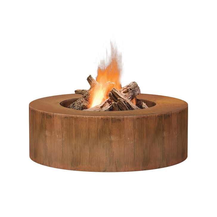 Morro 60cm Round Steel Portable Outdoor Fire Pit and BBQ