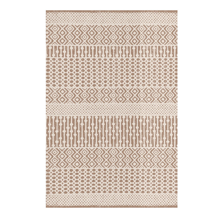 Fran Contemporary Woven Cotton Blend Floor Rug - 160 x 230cm